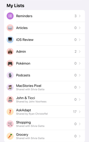 My lists iconen